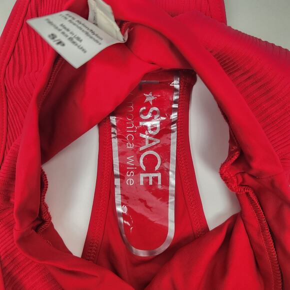 L*Space Frenchi Bitsy Bikini Bottom in Lipstick Red Size Small NWOT - Picture 5 of 5